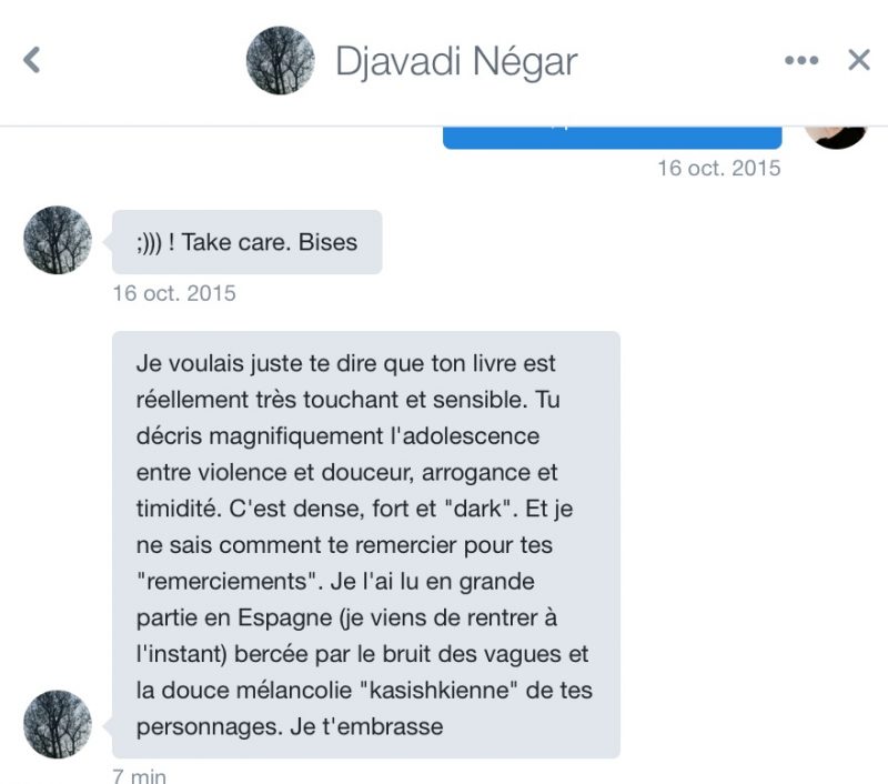 message Negar